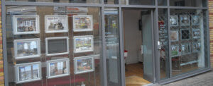 estate agent in birmingham city centre shop exterior